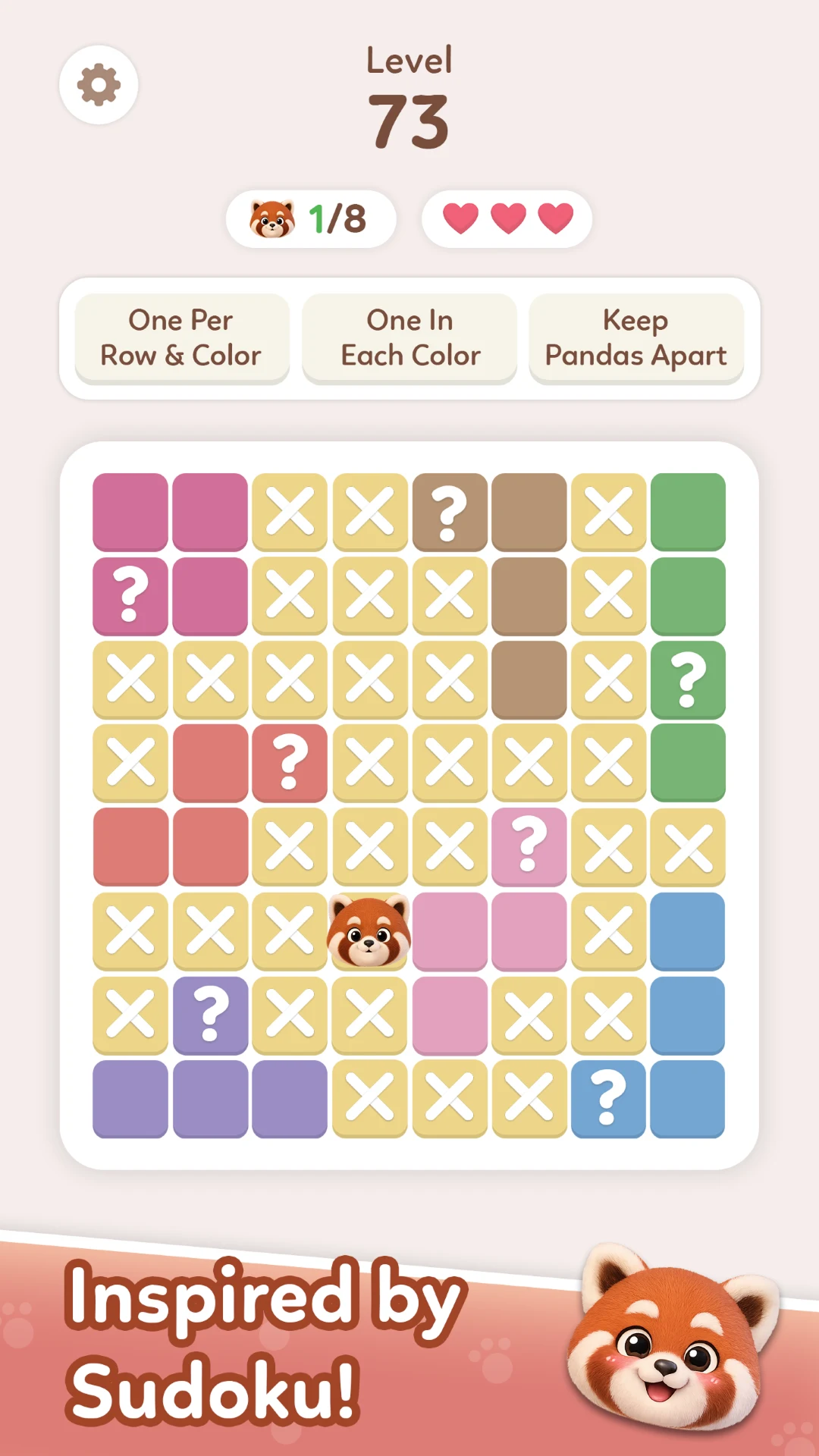 Panda-ku! Logic Grid Puzzle screenshot