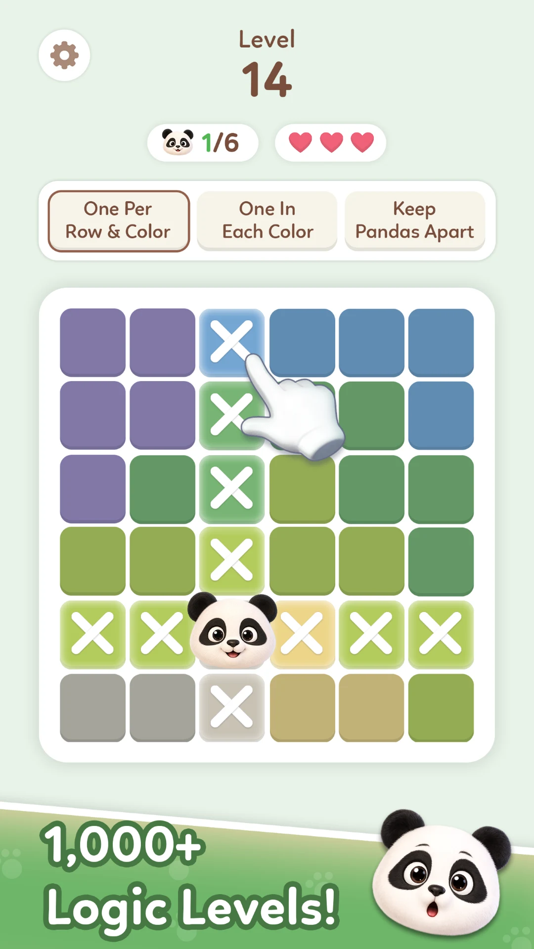 Panda-ku! Logic Grid Puzzle screenshot