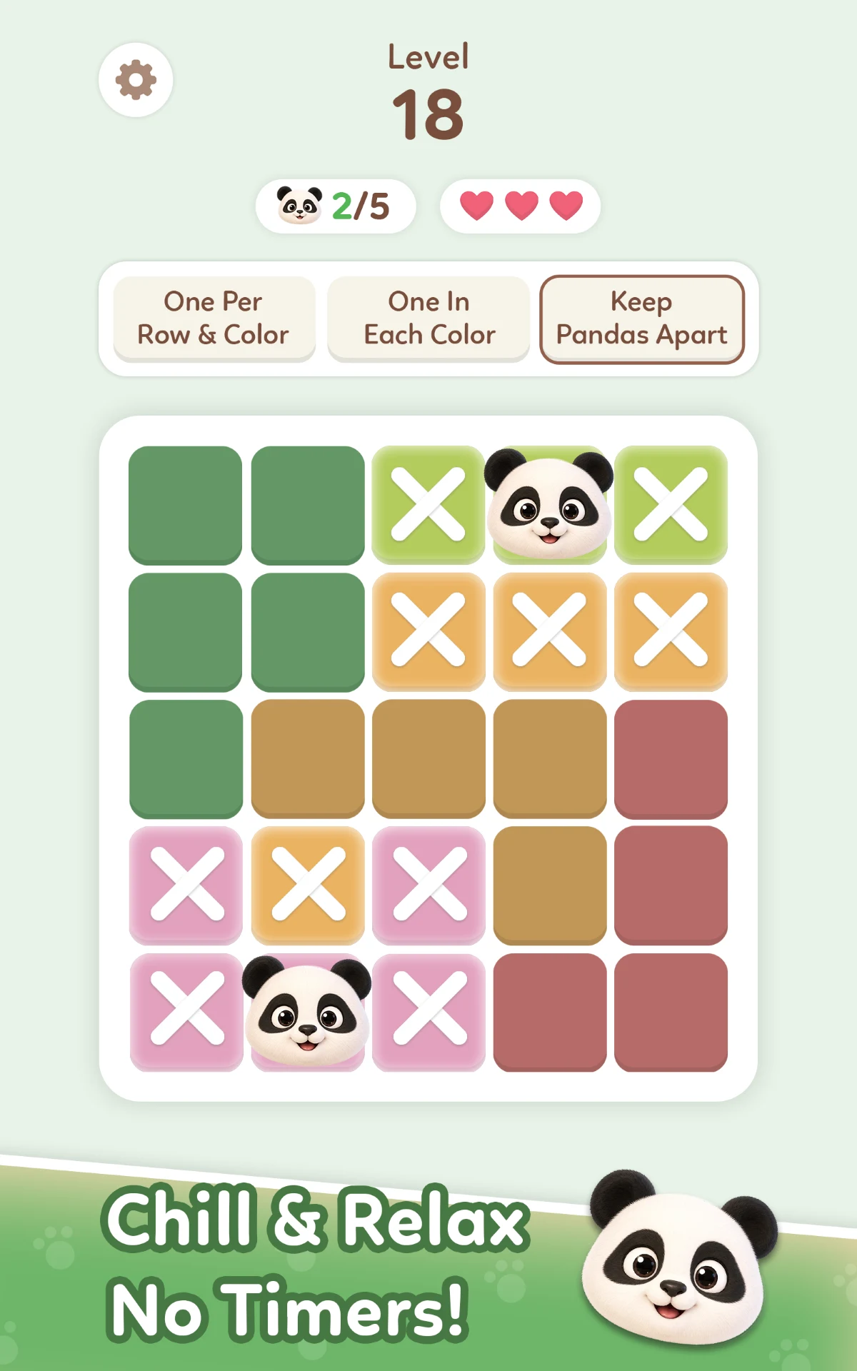 Panda-ku! Logic Grid Puzzle screenshot