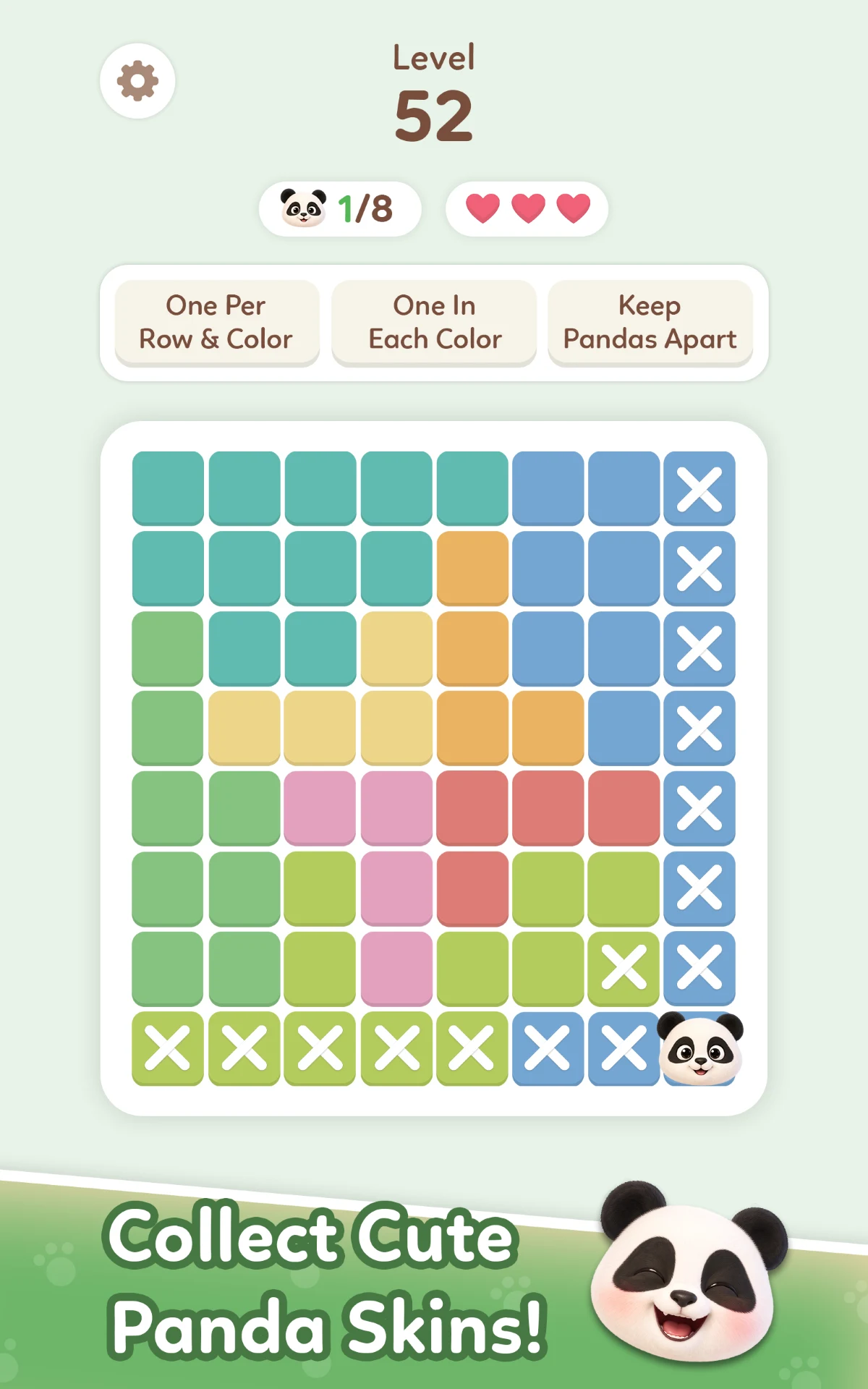 Panda-ku! Logic Grid Puzzle screenshot